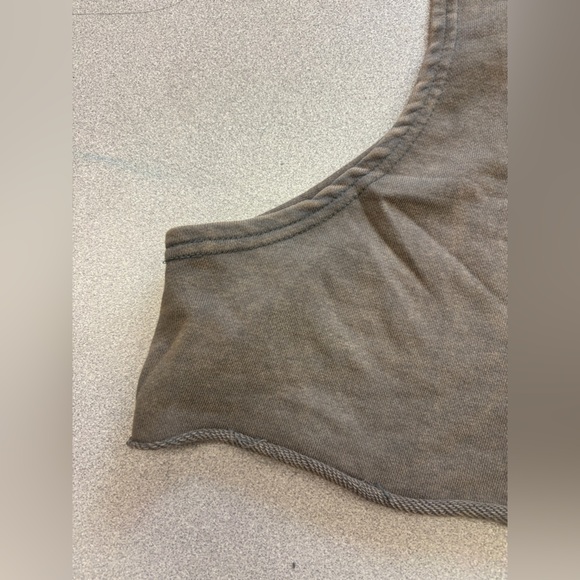 Earthbound Distressed Ombré Cropped Hoodie Boho bohemian peace sign small - Picture 6 of 7